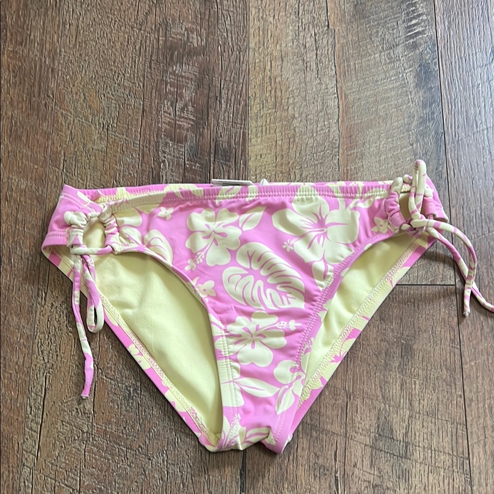 Pink Floral Bikini Bottom